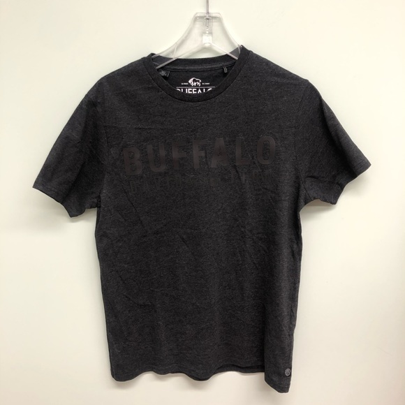 Buffalo David Bitton | Men’s T-Shirt | Dark Grey | Various Sizes - Picture 1 of 3